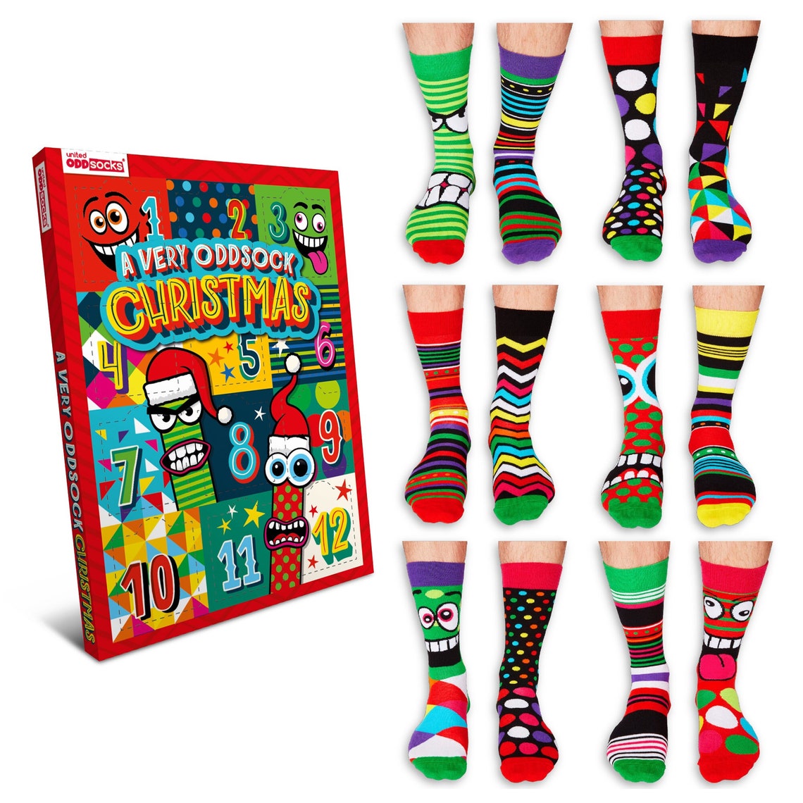 Men's Sock Advent Calendar for Christmas Sock Presents Etsy