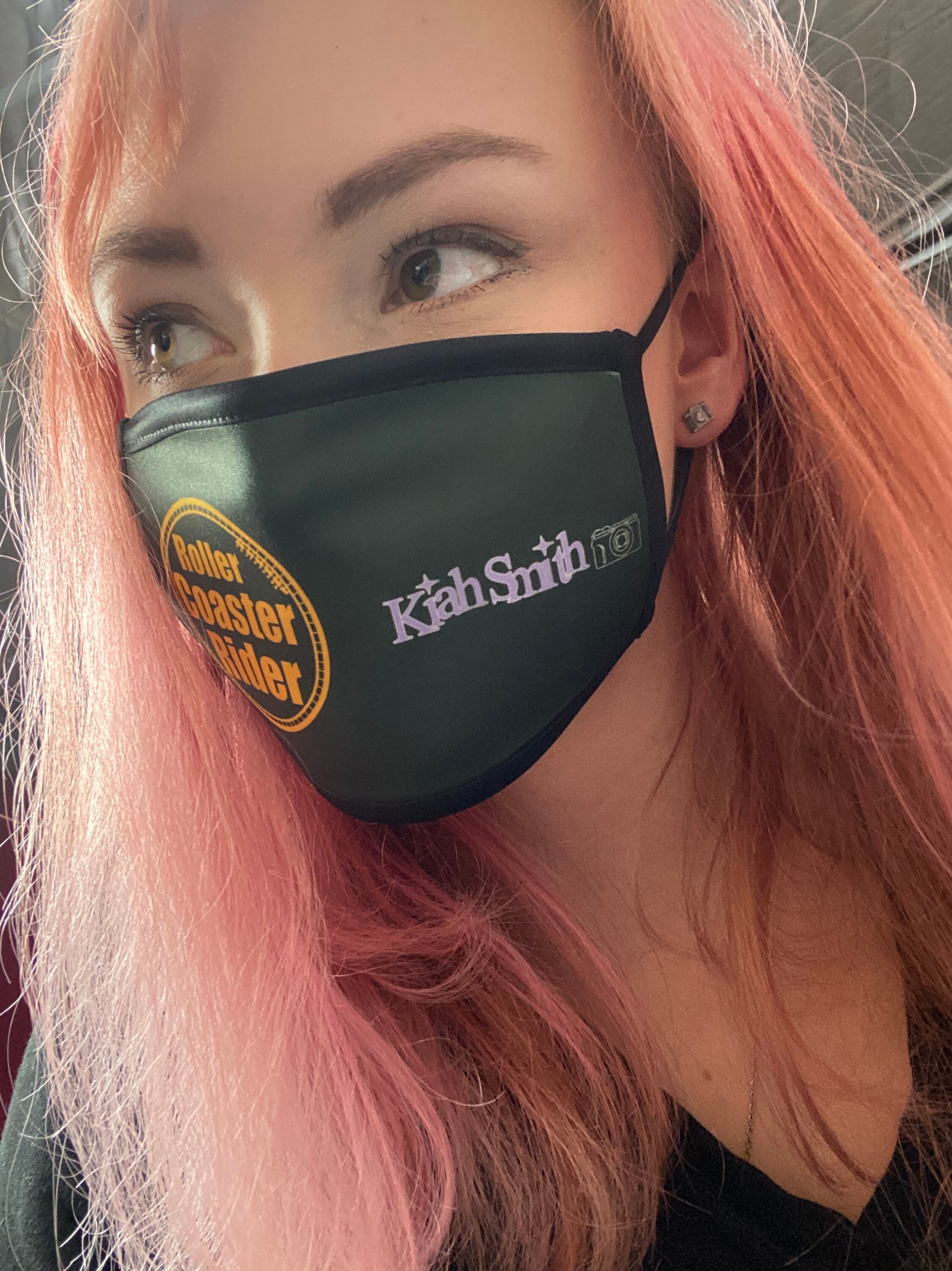 Rollercoaster Rider Personalised Face Mask for a Custom - Etsy