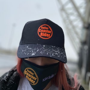 Rollercoaster Rider Cap for Theme Park Lover, Baseball Headwear to wear at Alton Towers and Thorpe Park for a Stylish look whilst on Park
