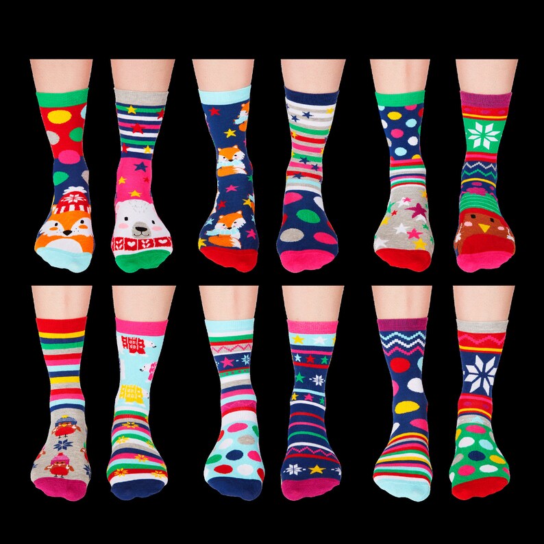 Ladies Sock Advent Calendar for Christmas Sock Presents Etsy