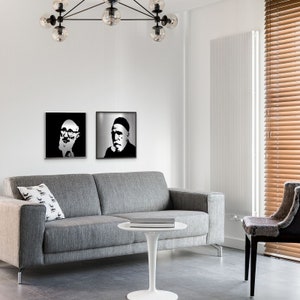 Rav Moshe portrait and Rav Soloveitchik portrait set | American Jew