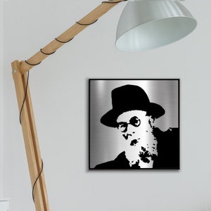Chazon Ish Portrait from Stainless Steel | Jewish Gift | Gift for him | Gedolim pictures  | Chason Ish picture