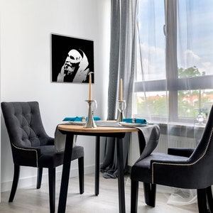 Rav Yehuda Leib Shteinman metal portrait | Special Jewish Gift for him | Gedolim pictures | Jewish art