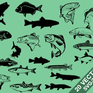 Fish SVG, PNG, Axe clip art, digital files, cricut files, cut files, Fish vector, Fish, Fishes