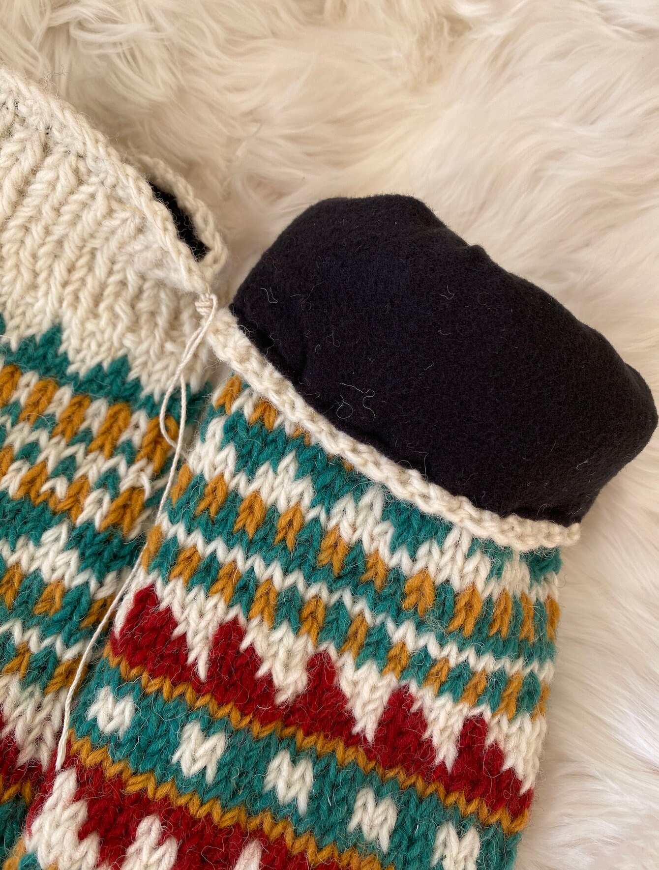 Calzini Di Lana Lavorati A Mano Dal Nepal – Unisex, Mid-calf, Termici, Rigati, Karma Handicrafts