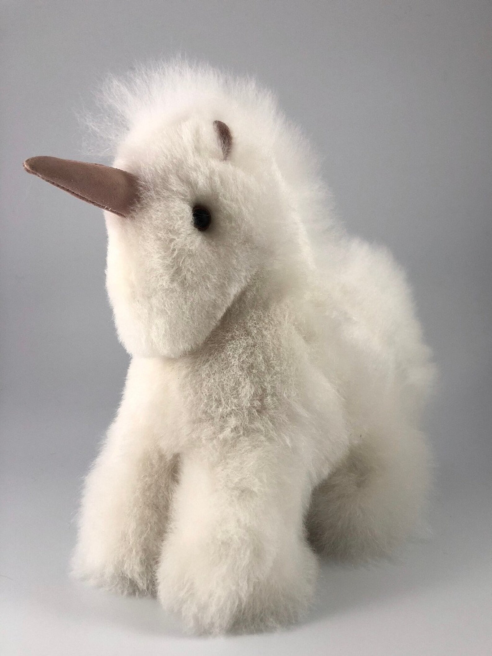 Einhorn Baby Alpaka Fell Dekoratives Kuscheltier | Etsy
