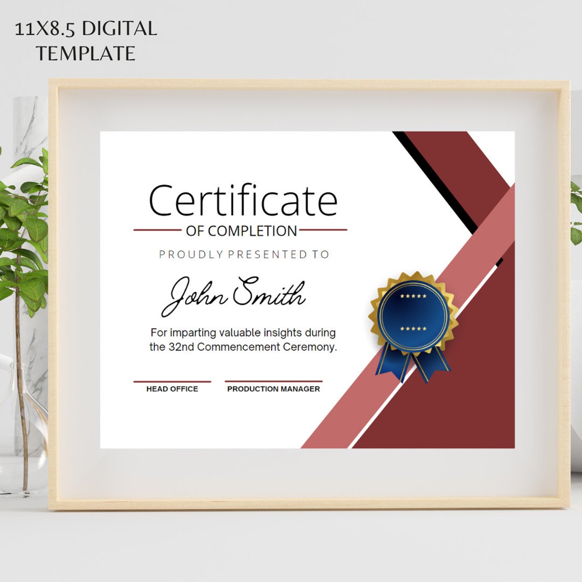 Printable Certificate, Editable Certificate, Certificate Template ...