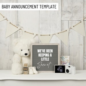 Digital Pregnancy Announcement, Pregnancy Reveal,  Social Media, Gender Neutral