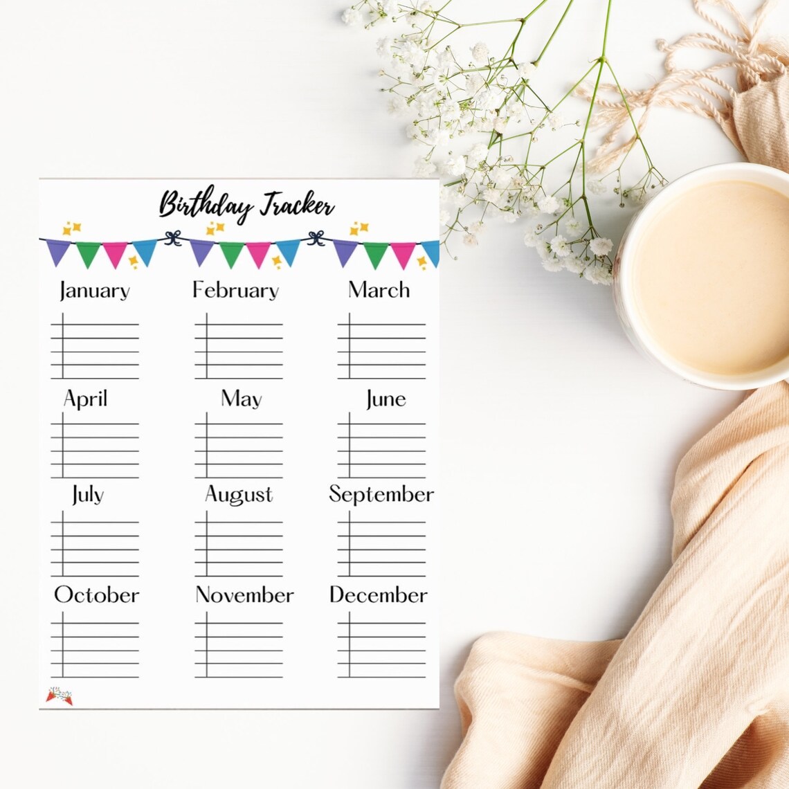 Printable Birthday Tracker, Birthday Planner, Birthday Tracker - Etsy