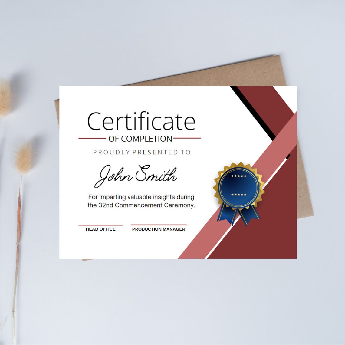 Printable Certificate, Editable Certificate, Certificate Template ...