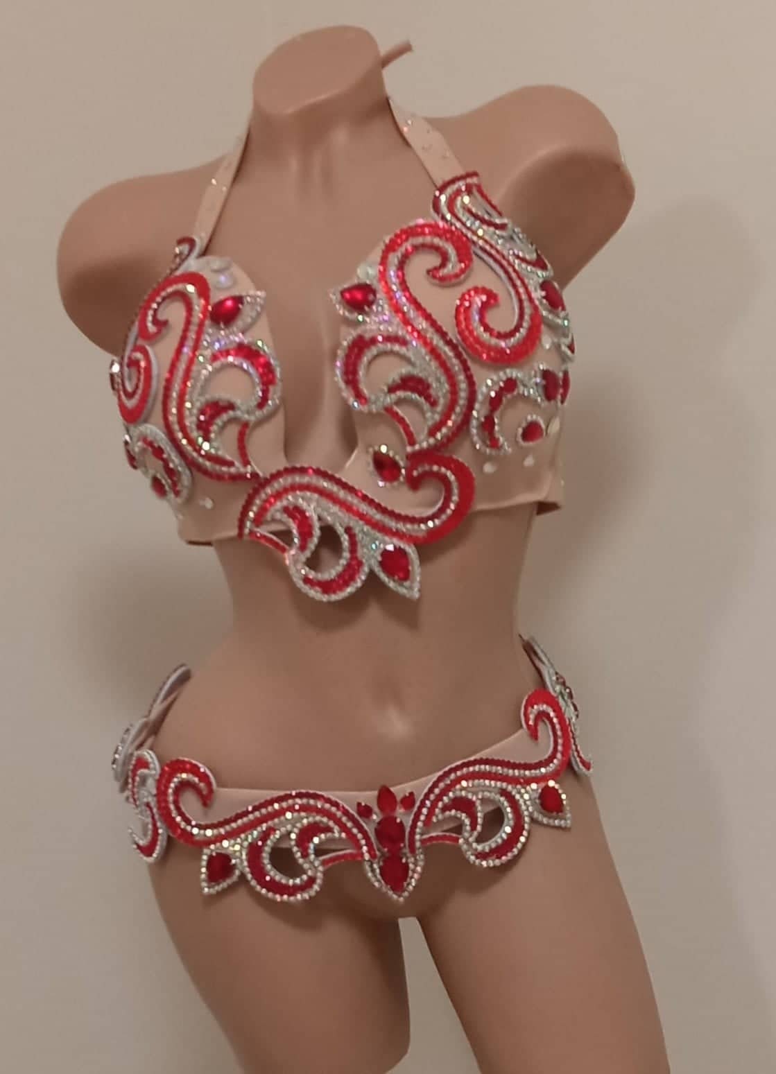 Costume danse orientale clearance rouge