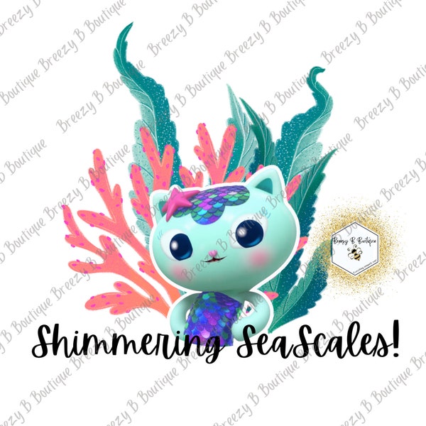 Mercat Shimmering SeaScales PNG zur Sublimation