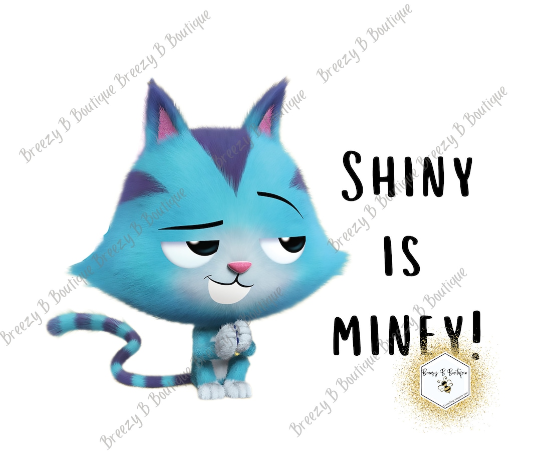 Shiny is Miney Cat Rat PNG File for Sublimation Etsy