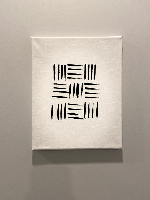 Lines on Canvas - Etsy