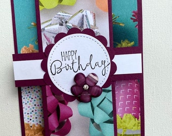 Handmade Card, Blank Card, Happy Birthday