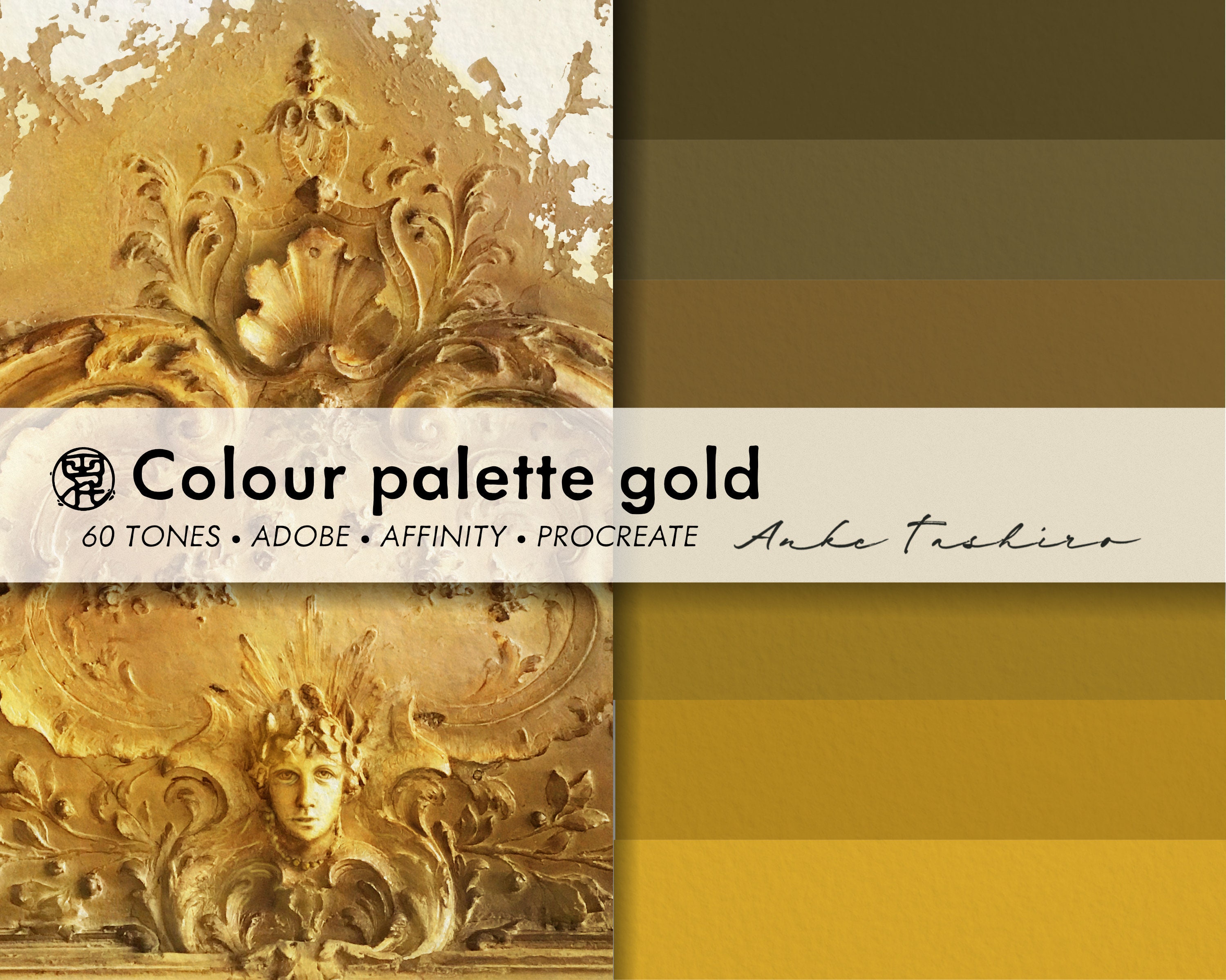 Color Palette, Gold, Digital, Colorpalette, Gold Tones, Adobe, Affinity ...