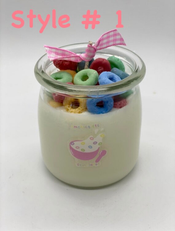 Froot Loop Candlefroot Loops Cereal dessert Candle Faux Etsy