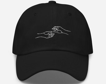 Abstract Lines Baseball Cap Embroidered Cotton Adjustable Dad Hat