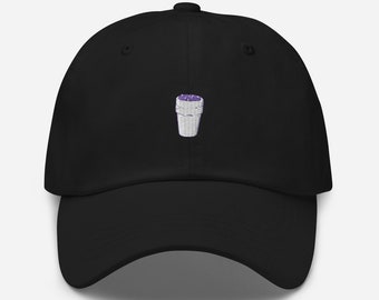 Lean Dad Hat, Double Cup Hat, Codeine Sprite, Purple Drank Hat, Dirty Sprite Hat, Wockhardt Baseball Cap Embroidered Adjustable Dad Hat