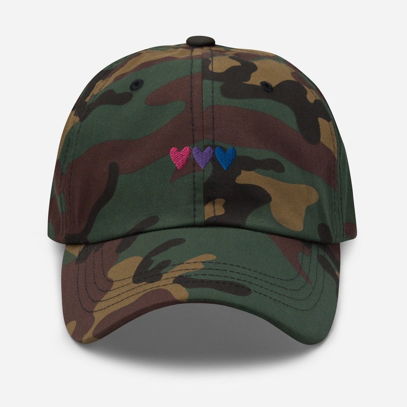 Bi Flag Queer Eye Embroidered Dad Hat Bisexual Flag Bisexual Gay Pride LGBTQ Bisexual Pride Bi Pride LGBT Flag LGBT Baseball Hat