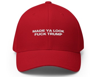 Made Ya Look Fuck Trump Hat, Black Lives Matter, Protestor Hat, Civil Rights, Anti Racism Baseball Cap Embroidered Cotton Adjustable Dad Hat