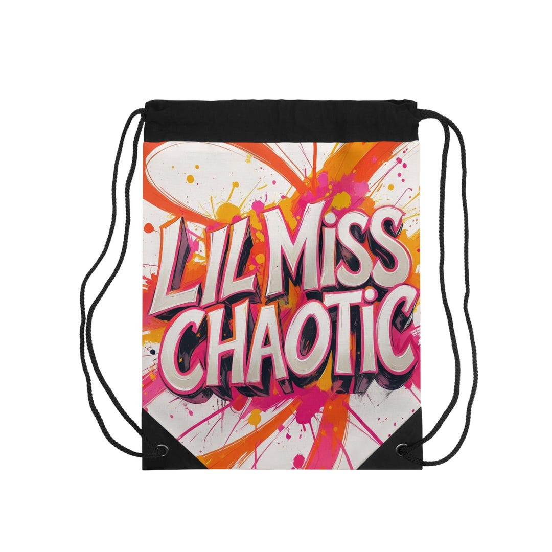 Lil Rass Rucksack Lil Miss Chaotic Drawstring Bag: Colorful Gym Sack Rucksack - Etsy