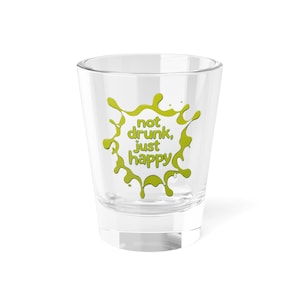 Vibrant Humor Shot Glass: Funny Party Favor, Birthday Barware