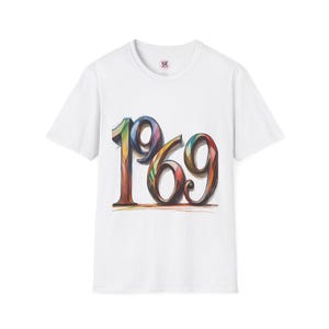 Retro 1969 Graphic Tee: Colorful Vintage Softstyle T-Shirt