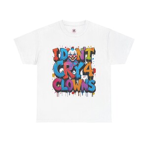 Funny Clown Tee, Unisex Heavy Cotton Tee, Colorful Graphic T-Shirt, Humor Shirt, Clown Lover Gift, Casual Wear