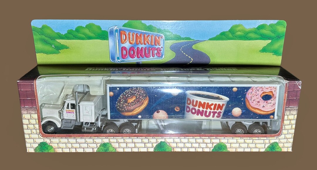 1994 LE Diecast Dunkin Donuts Tractor Trailer Truck Fits o & o27 Gauge train set