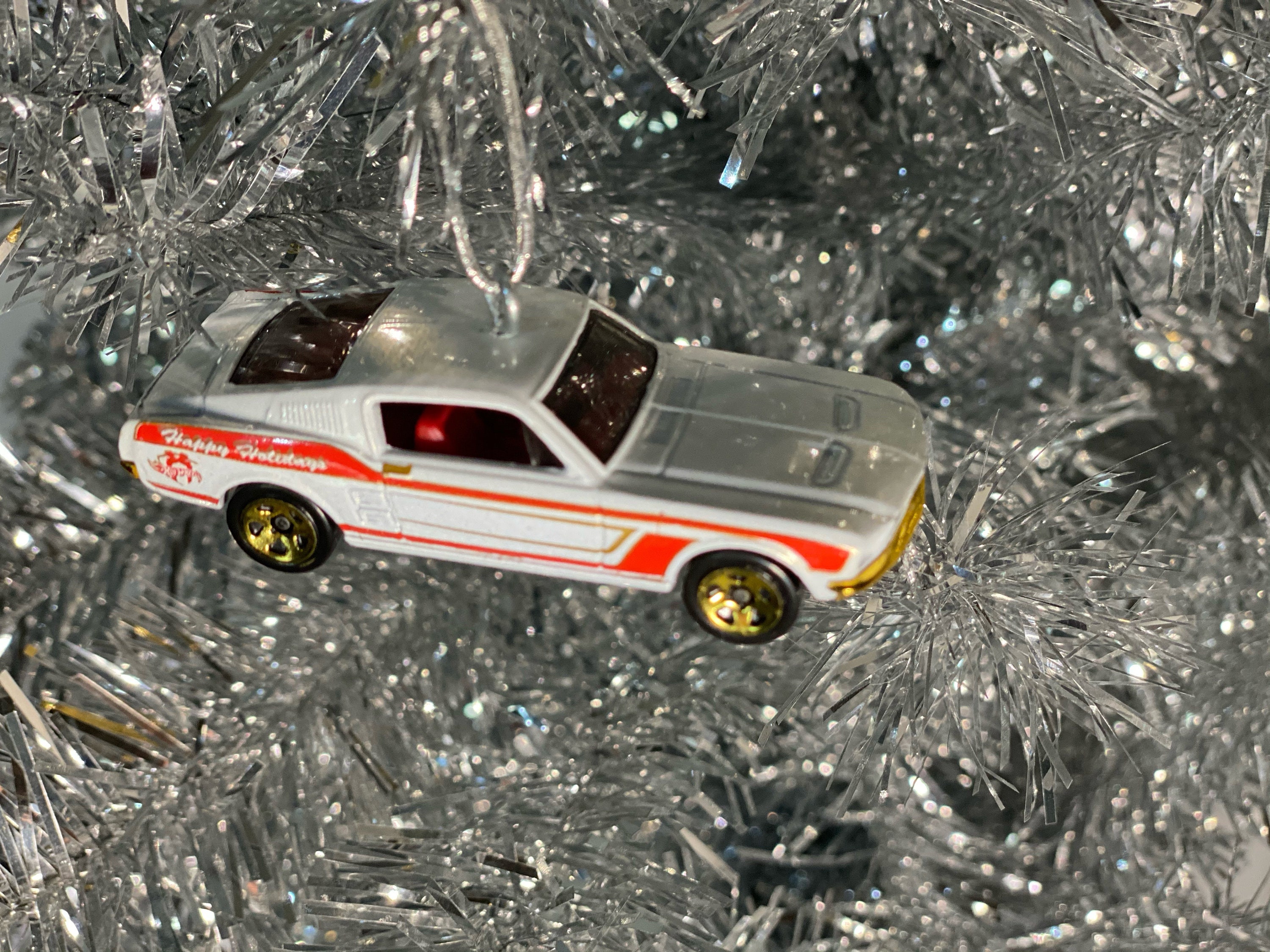 Custom Hotwheels Mustang adorno de Navidad Etsy