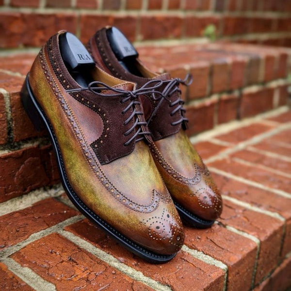 The Elston Ave. Longwing Blucher MBShoeDoc Edition No. 2 From Robert August: Hand Patina Finish