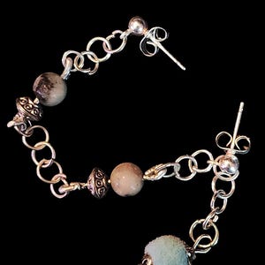 Helix to Lobe Earrings, Helix Chain Earring