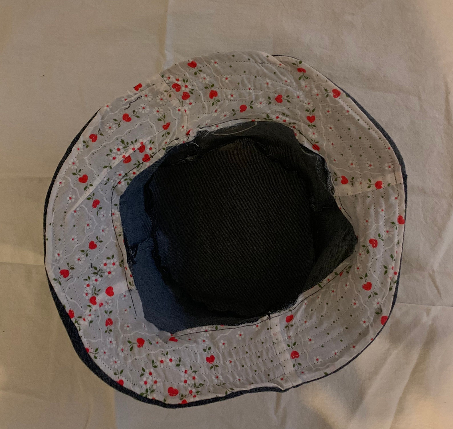 Denim Bucket Hat with Customizable Inner Brim Etsy