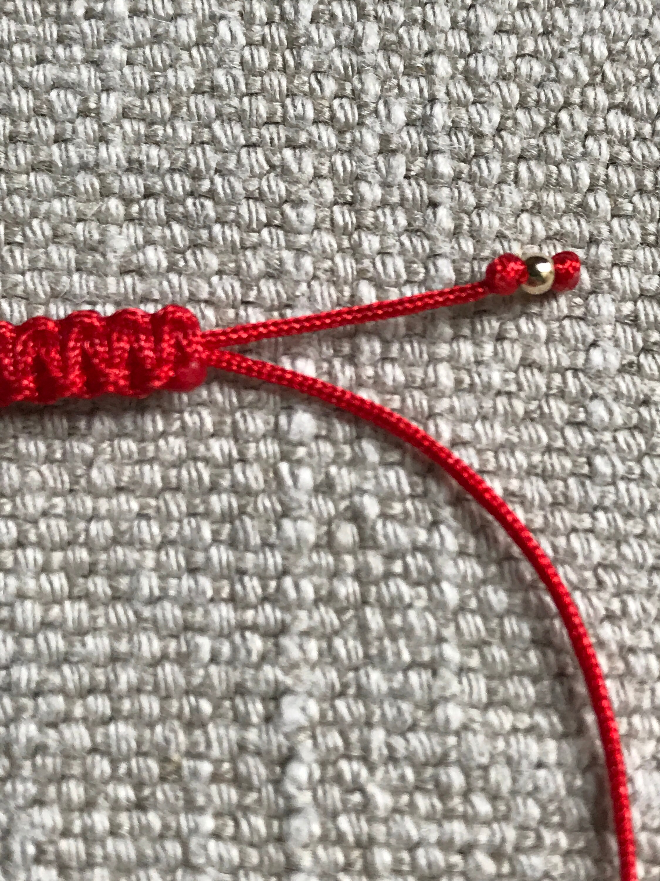 Red String Heart Bracelet Red Bracelet Gold Heart Bracelet Etsy