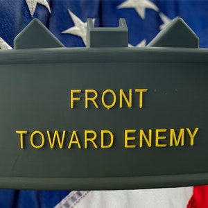 Claymore mine replica tow hitch receiver cover - 3D print