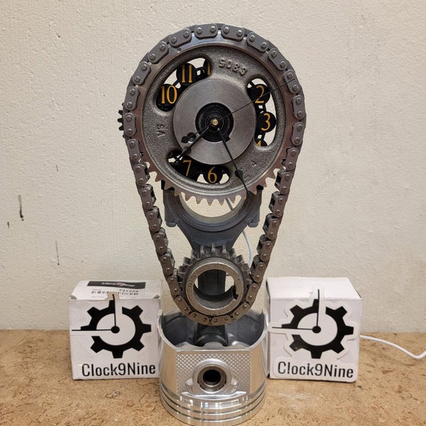 Timing Chain Clock Etsy