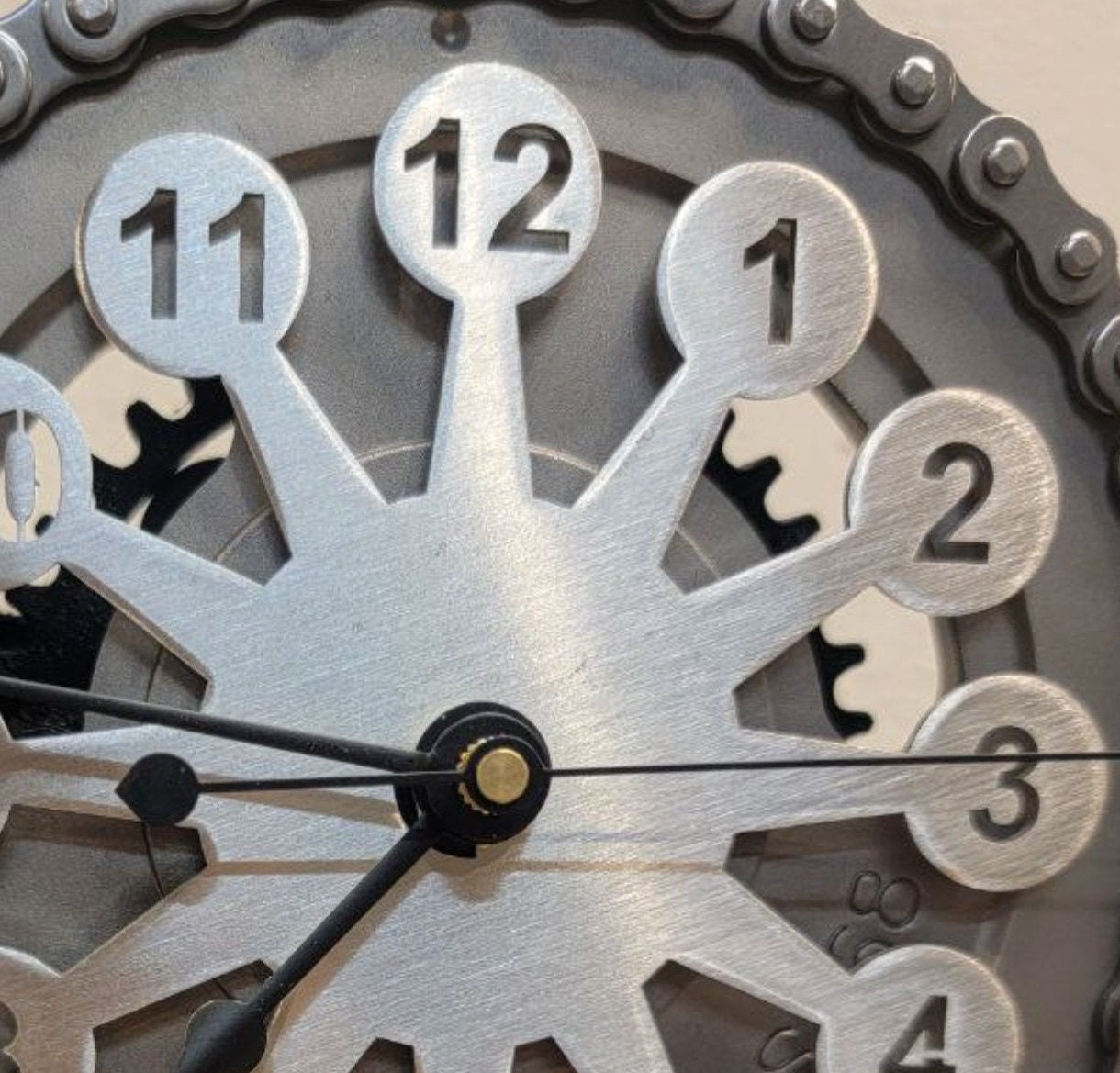 Ford 351 Timing Gear Clock: Stainless Steel Automotive Art, Mustang ...