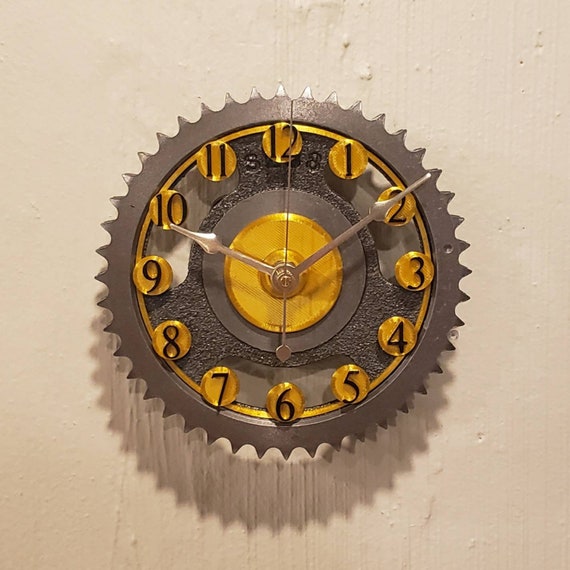 Motorized, Rotating Gear Clock, Made With Chevy Big Block Timing