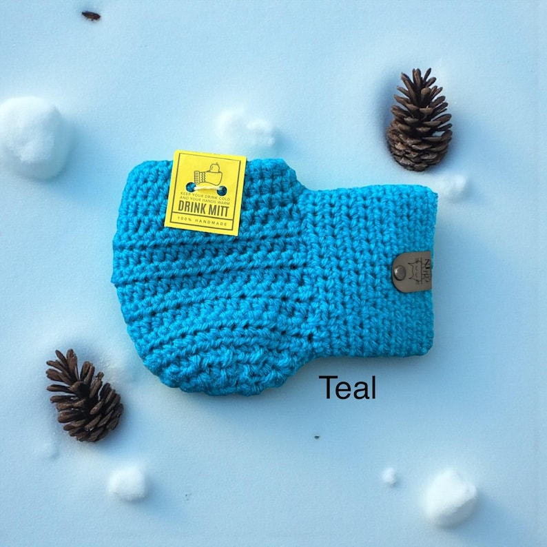 Solid Color Beverage Mitten - Etsy