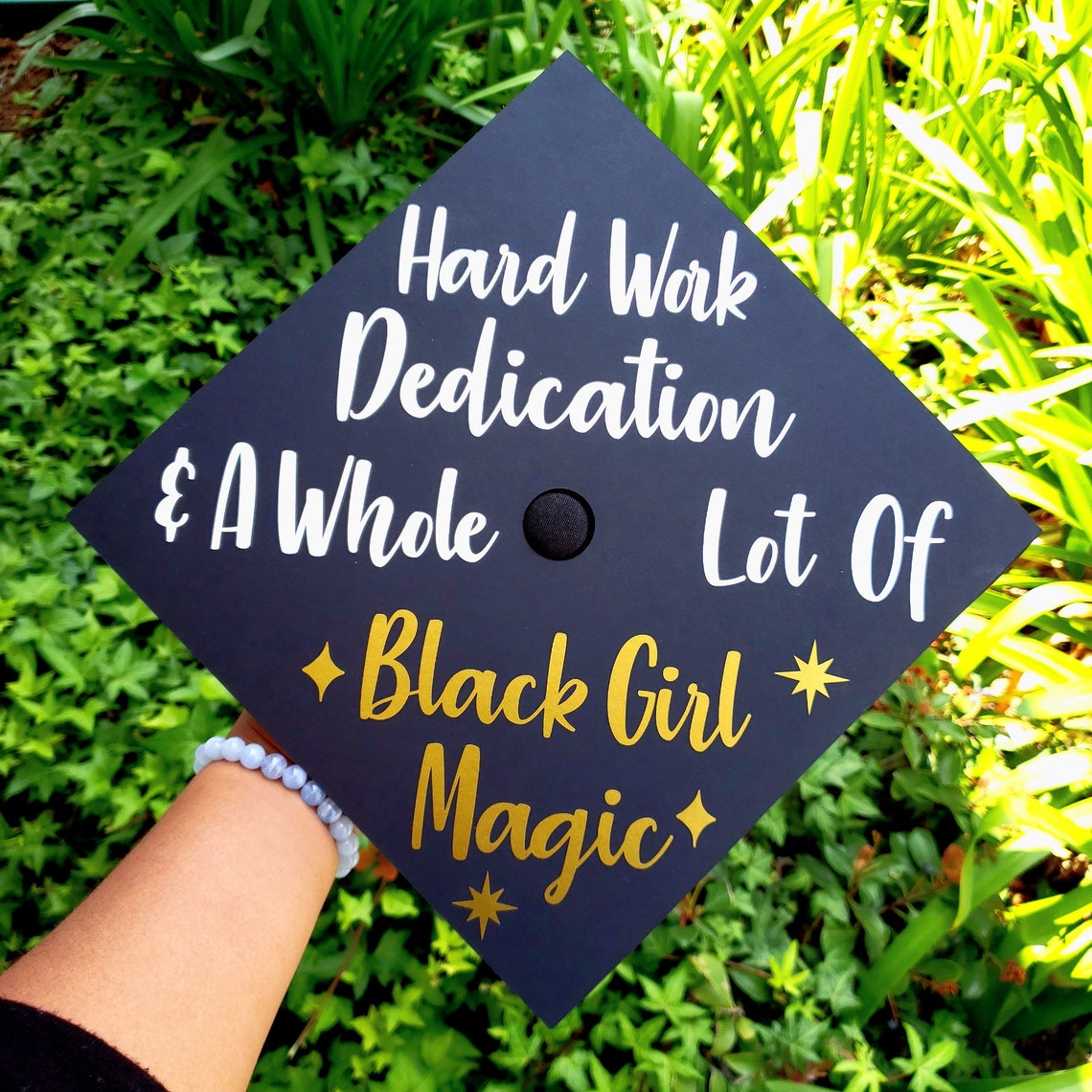 Black Girl Magic Graduation Cap Topper Graduation Decor 2021 Etsy