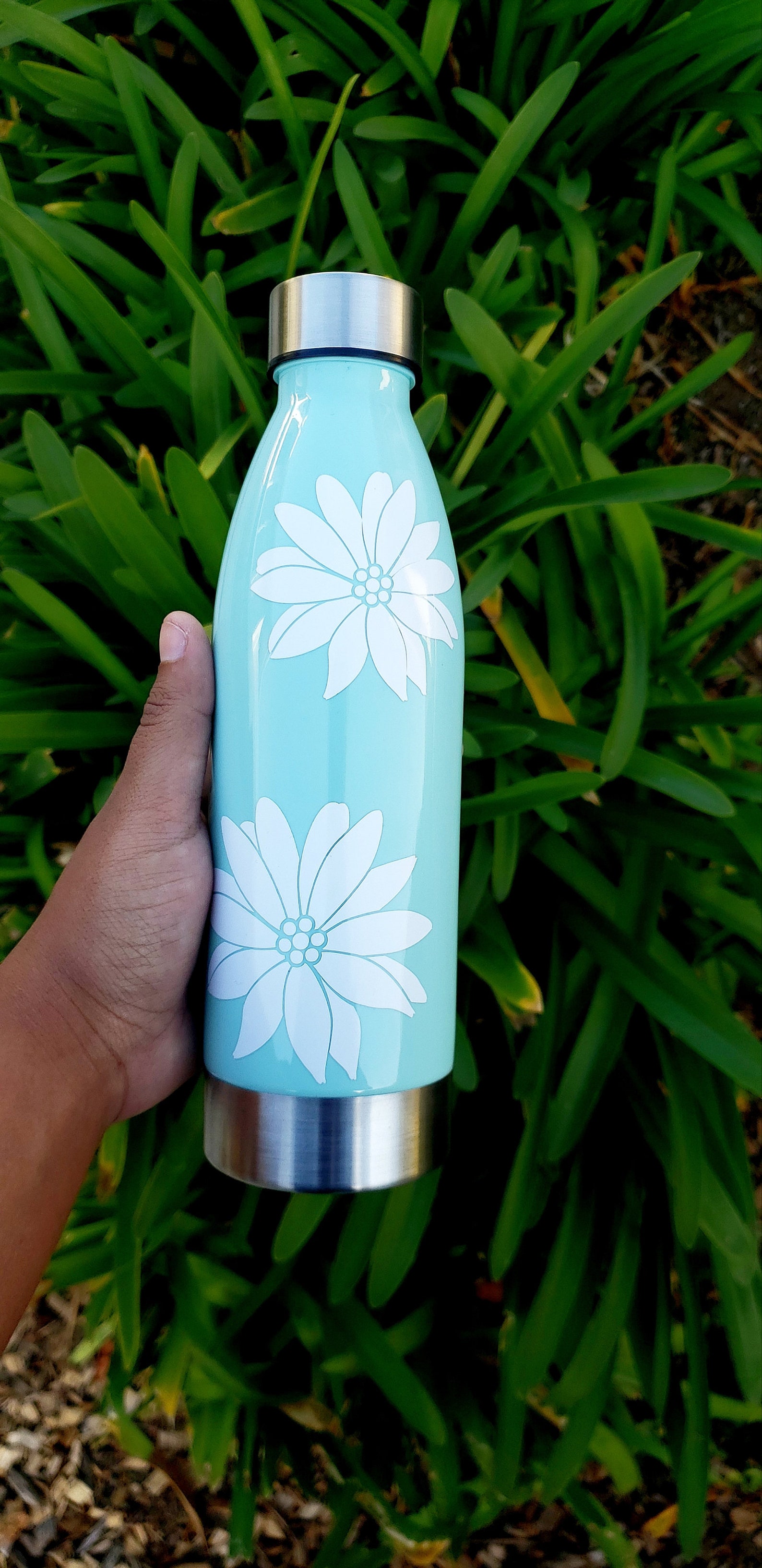 Floral Water Bottles Pastel Water Bottles Sage Green Water Etsy