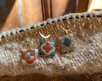 Mixed Quilt Block Stitch Marker Set