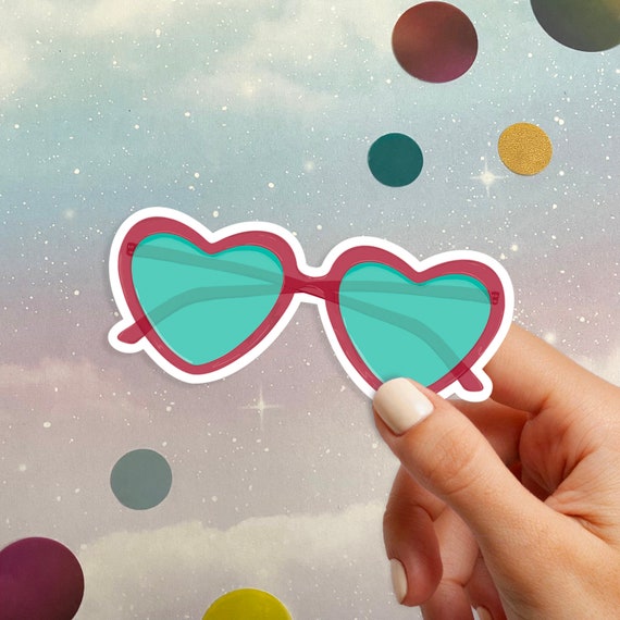 Sunglasses Sticker Heart Shaped Sunglasses Sticker Fashion Etsy sunglasses-sticker-heart-shaped-sunglasses-sticker-fashion-etsy