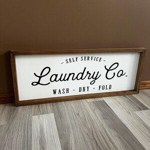 Laundry Room Sign, Laundry Room Decor, Wash Fold Dry, Bathroom Sign
