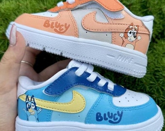 Zapatillas Nike EasyOn personalizadas de color azul *todos los tamaños* / Ideas de regalo / Bebés, niños pequeños y jóvenes