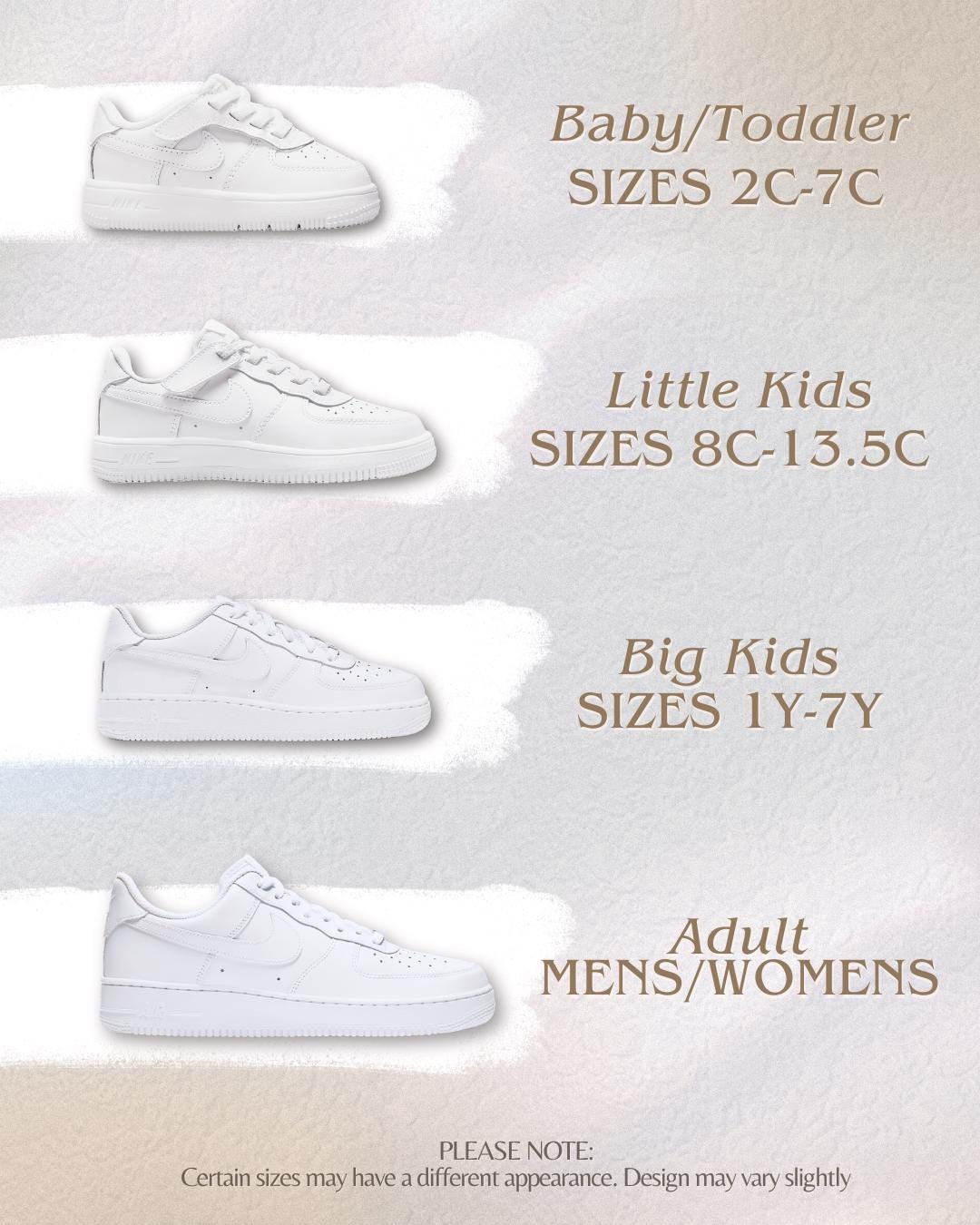 difference between nike air force 1 mens and womens