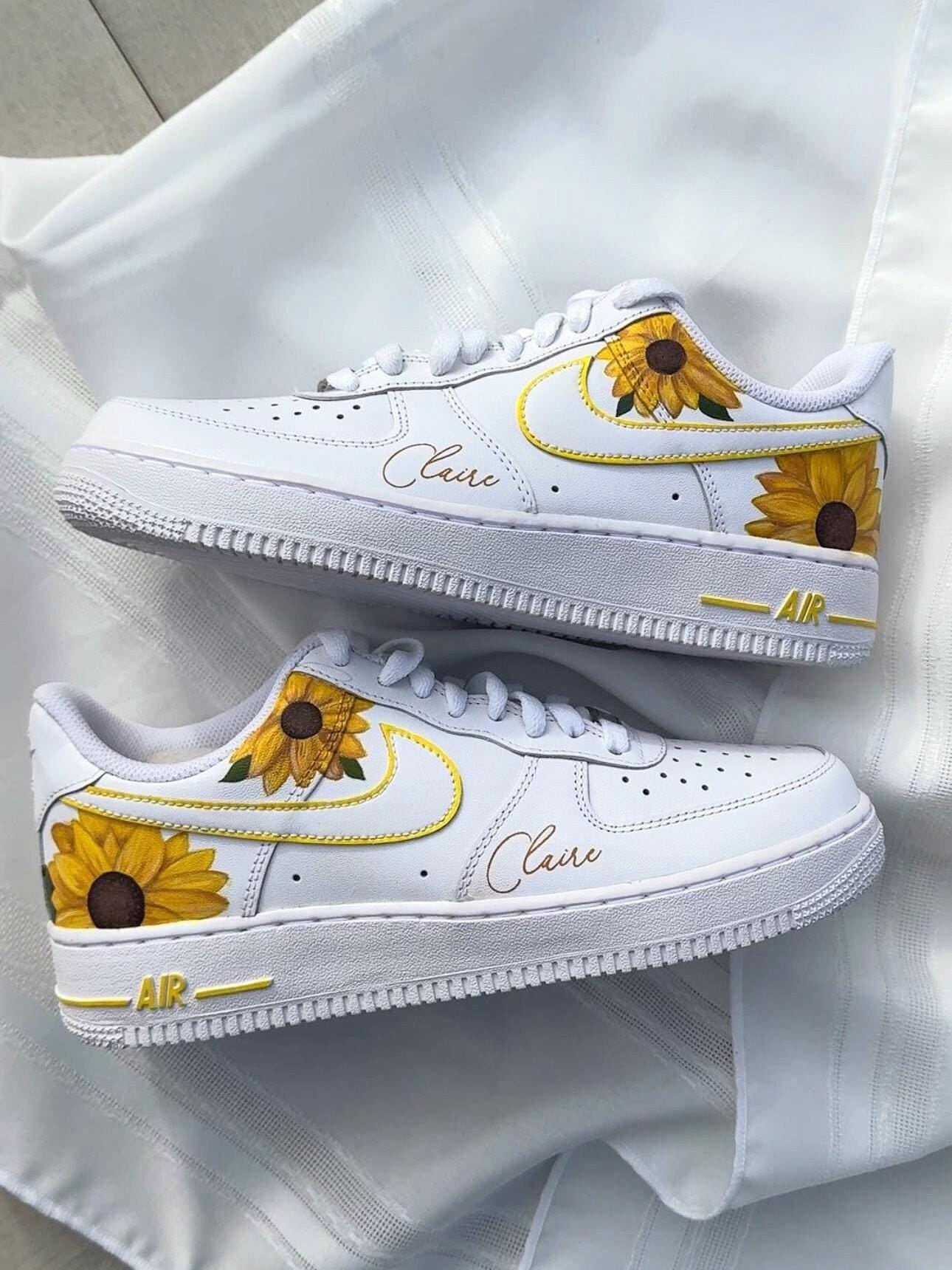 Sunflower Nike Shoes Etsy Canada