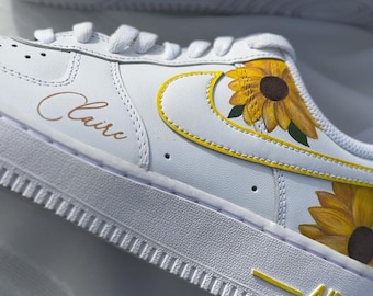 custom sunflower nikes