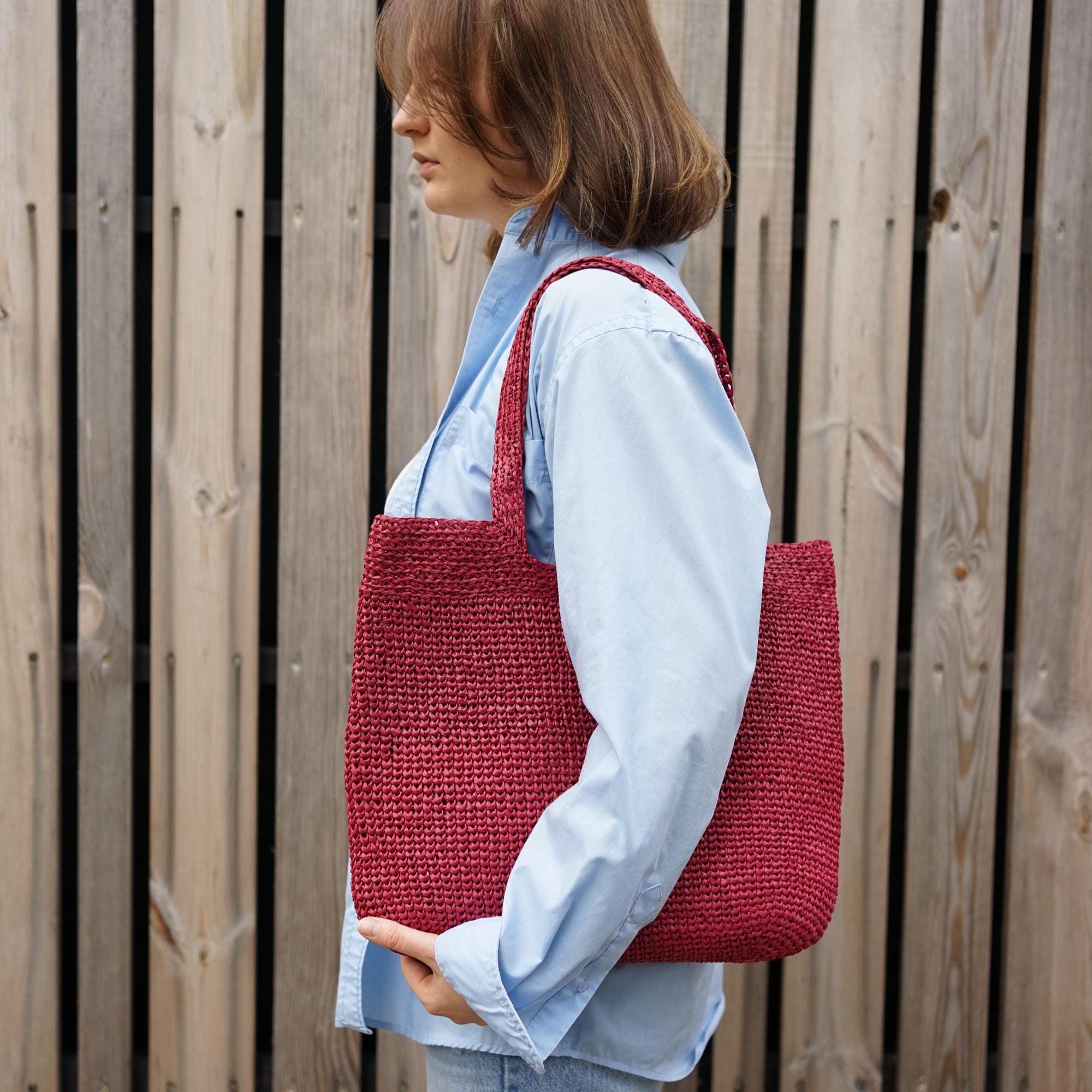 stussy RAFFIA TOTE BAG Stüssy: Raffia Bag (Lime) | DSMS E-SHOP